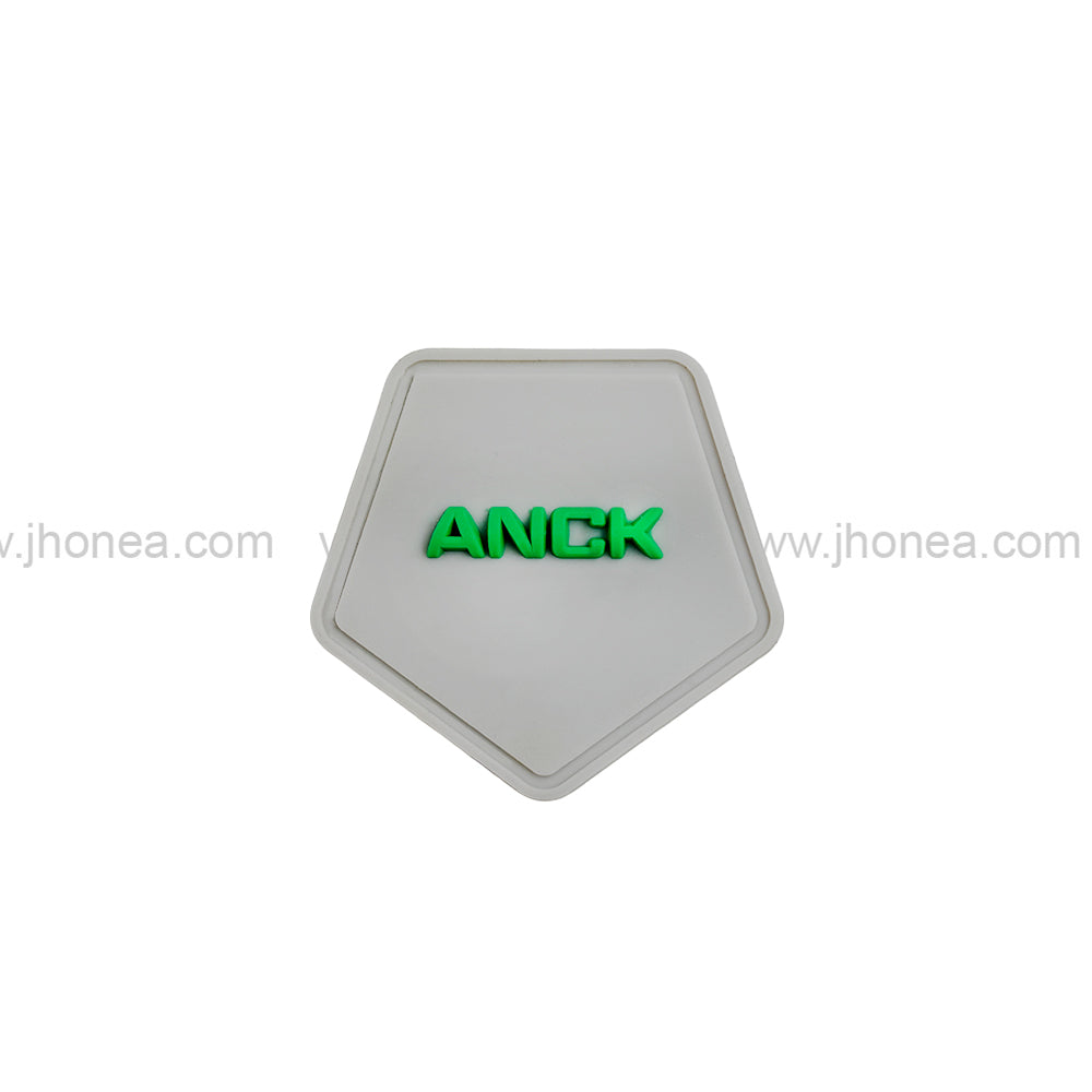 Modern Grey Silicone Decorative Patch for Fashion Accessories