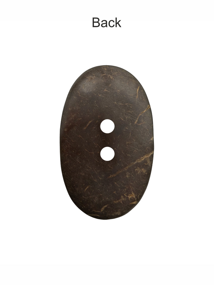 Big Size Smooth Finish Oval Shape Decorative Coco Buttons