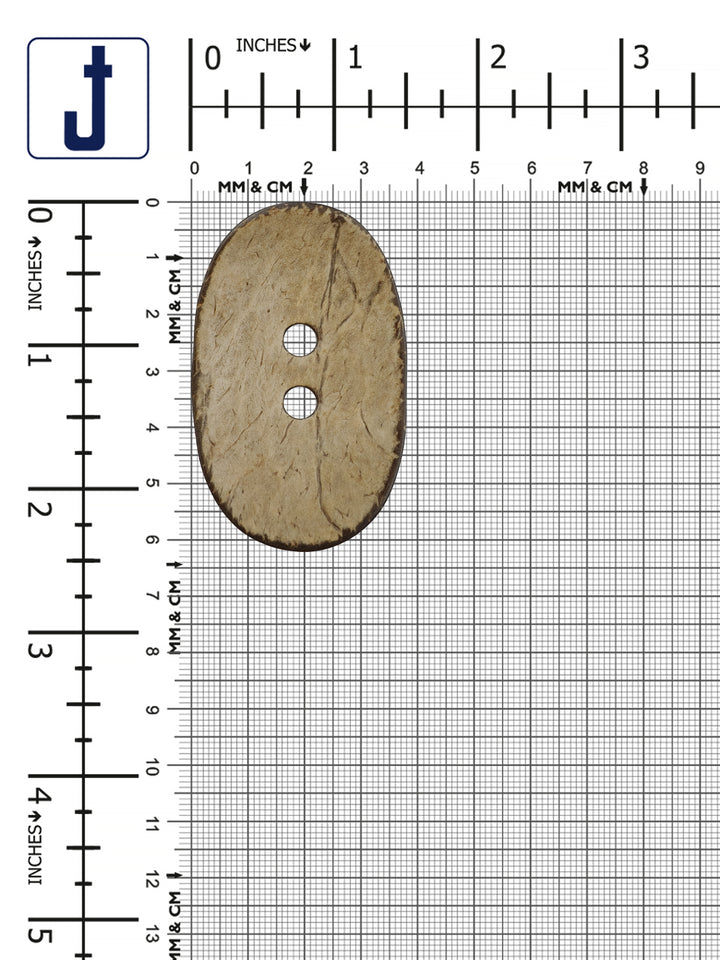 Big Size Smooth Finish Oval Shape Decorative Coco Buttons