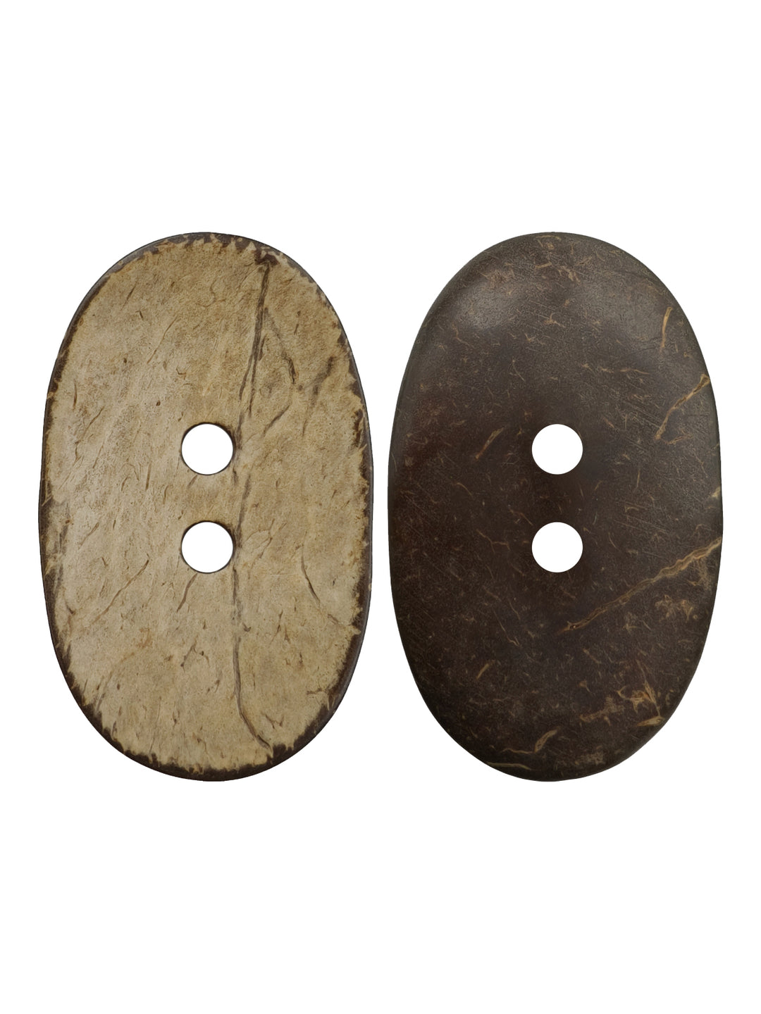 Big Size Smooth Finish Natural Coco Shell 2-Hole Wooden Buttons