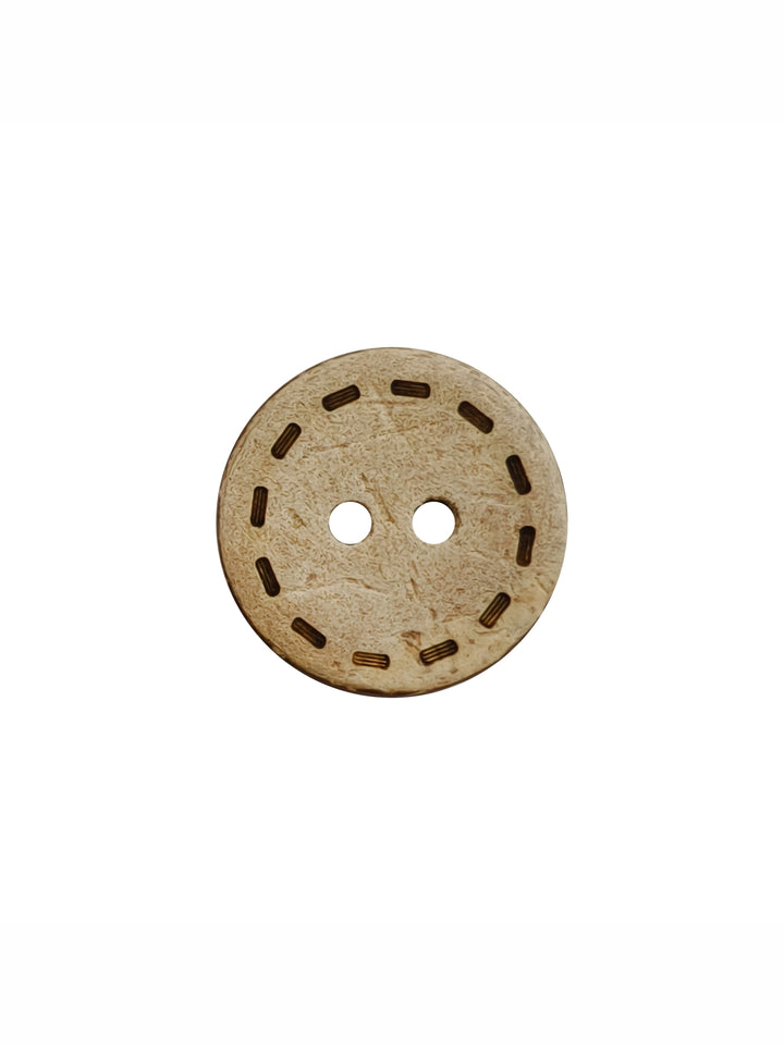 Round Shaped 2-Hole Coco Shell Buttons