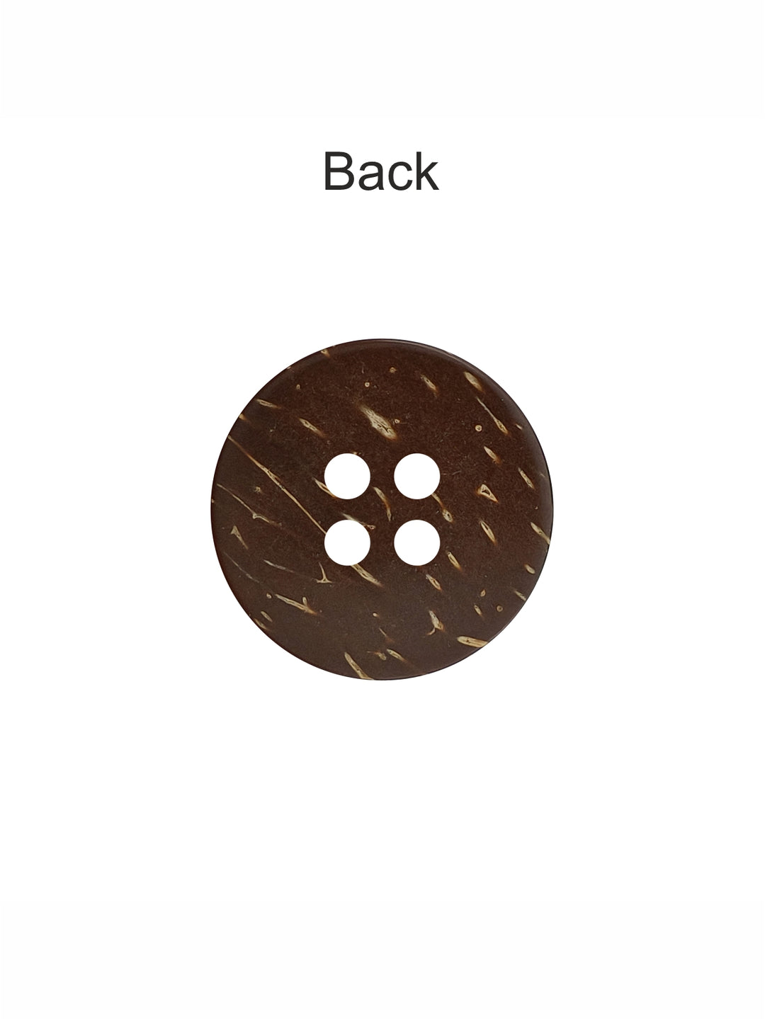 17mm Smooth Finish Coconut Shell Wooden Buttons