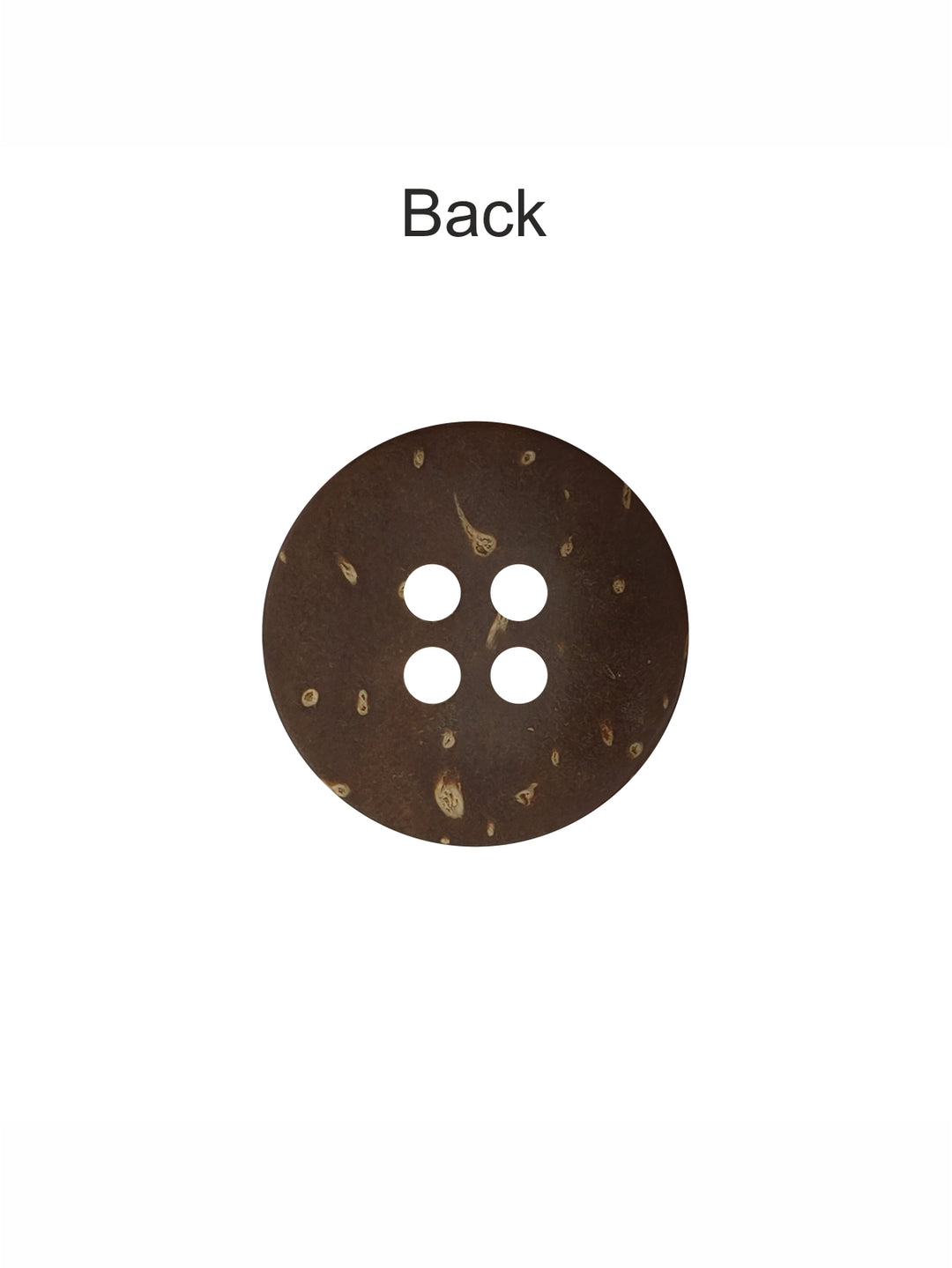 4-Hole Natural Smooth Finish Coco Shell Wooden Buttons