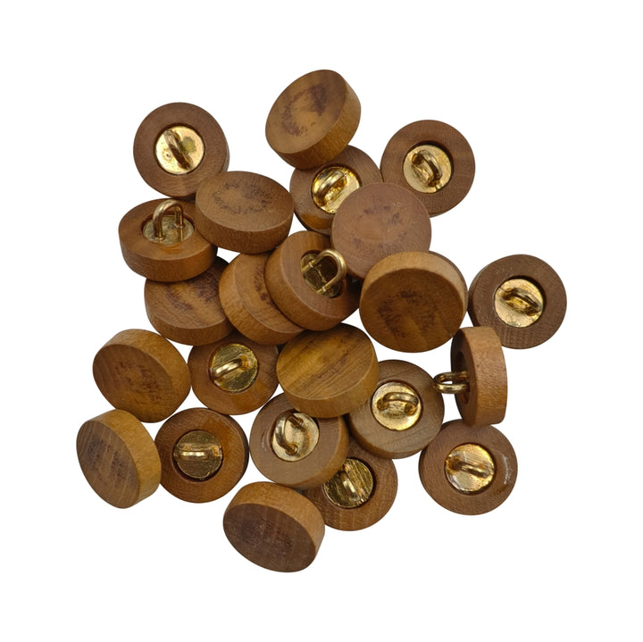 11mm (18L) Downhole Loop Fancy Shirt/Kurta Wooden Buttons