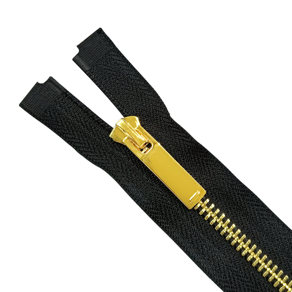 Number #5 Designer Open-End Gold Metal Teeth Fashion Zipper