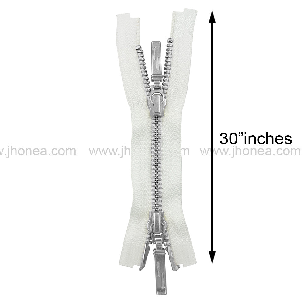 YKK- Premium #5 Two Way Metal Zipper for Jackets/Dresses