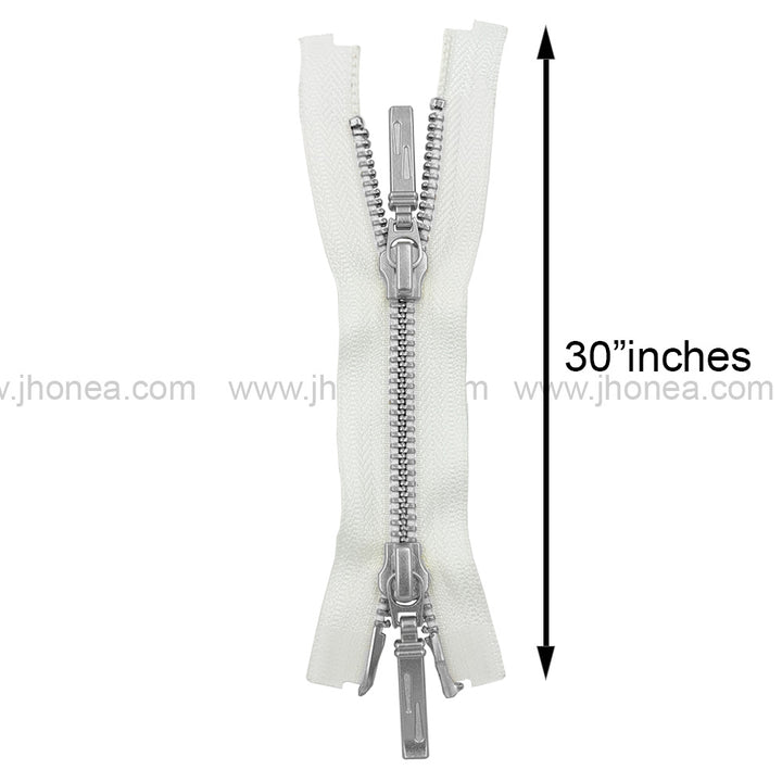 YKK- Premium #5 Two Way Metal Zipper for Jackets/Dresses