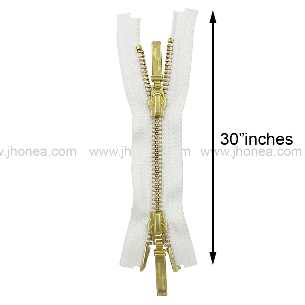 YKK- Premium #5 Two Way Metal Zipper for Jackets/Dresses