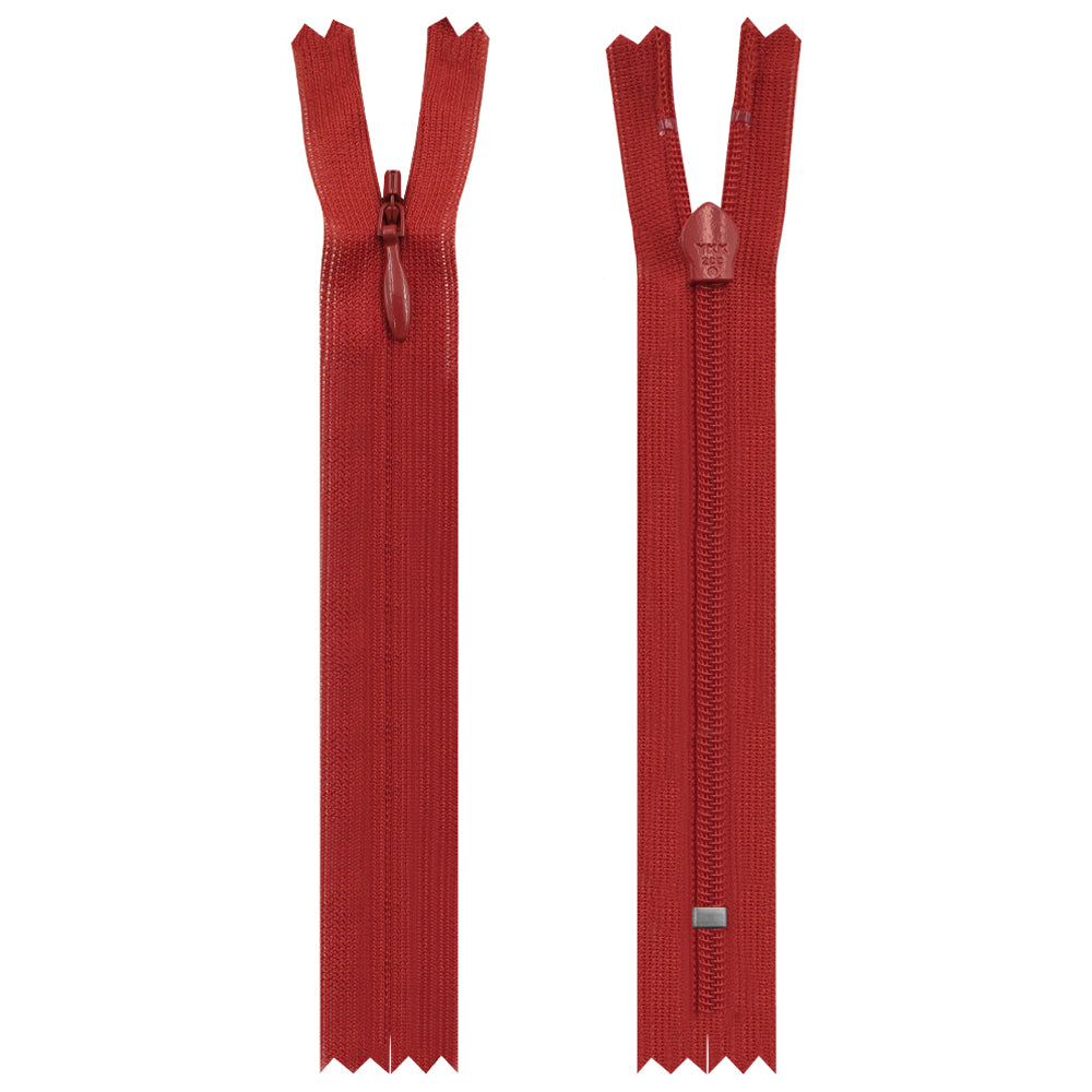 Pack of 60pcs Assorted Colors 18 inch YKK- #2 Invisible Closed-End