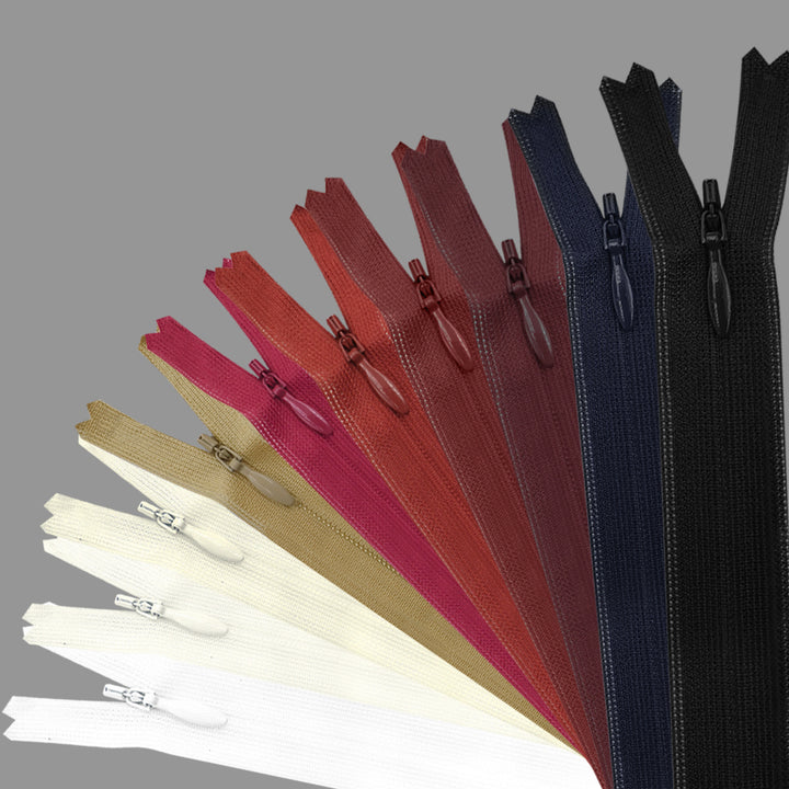 Pack of 60pcs Assorted Colours 18 inch YKK- #2 Invisible Concealed Zipper