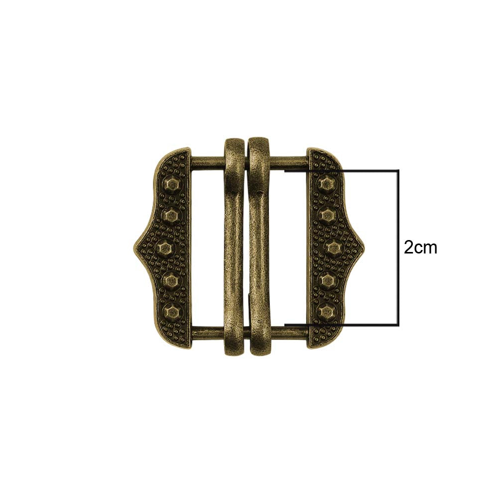 Vintage Style Premium Designer Double Adjuster Pant/Waistcoat Buckle