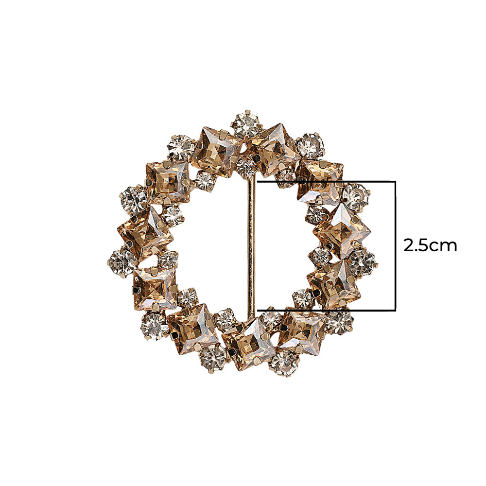 Shiny Lustrous Diamond Belt Buckle for Ladies