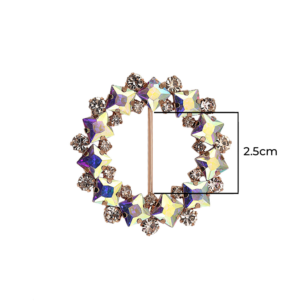 Shiny Lustrous Diamond Belt Buckle for Ladies