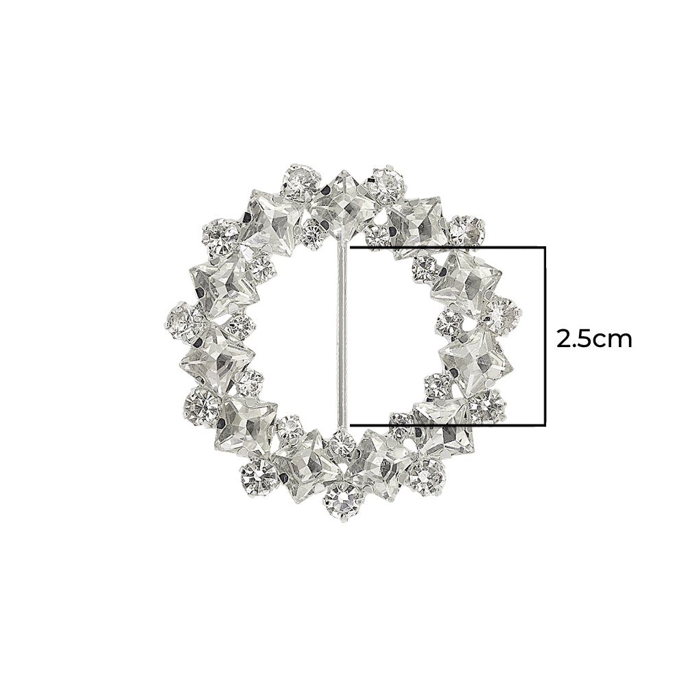 Shiny Lustrous Diamond Belt Buckle for Ladies