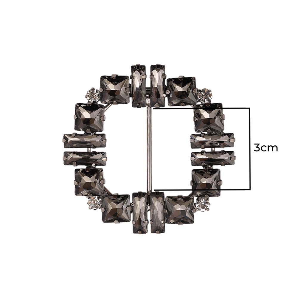 Glistening Diamond Belt Buckle for Dresses/Belts/Shoes