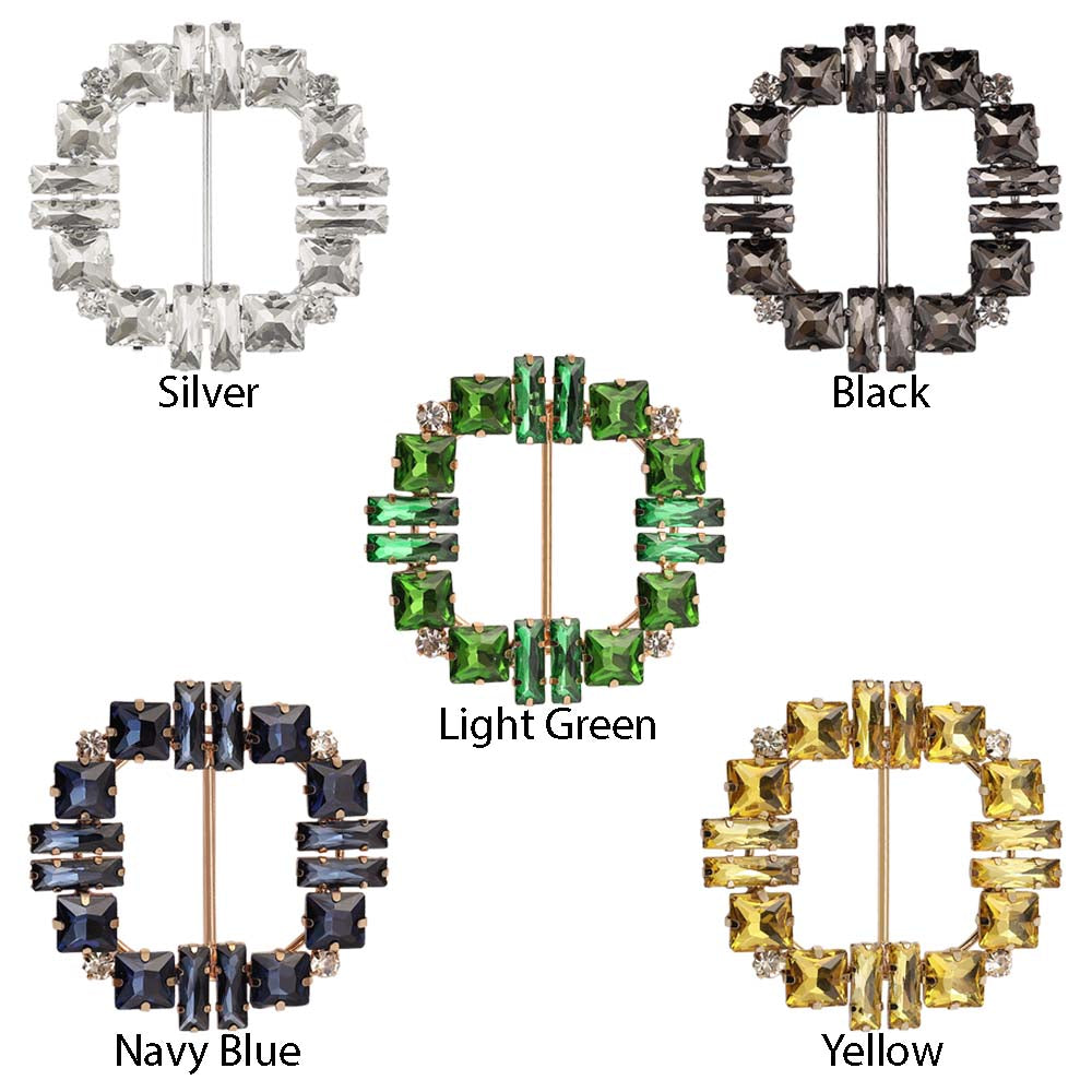 Glistening Diamond Belt Buckle for Dresses/Belts/Shoes