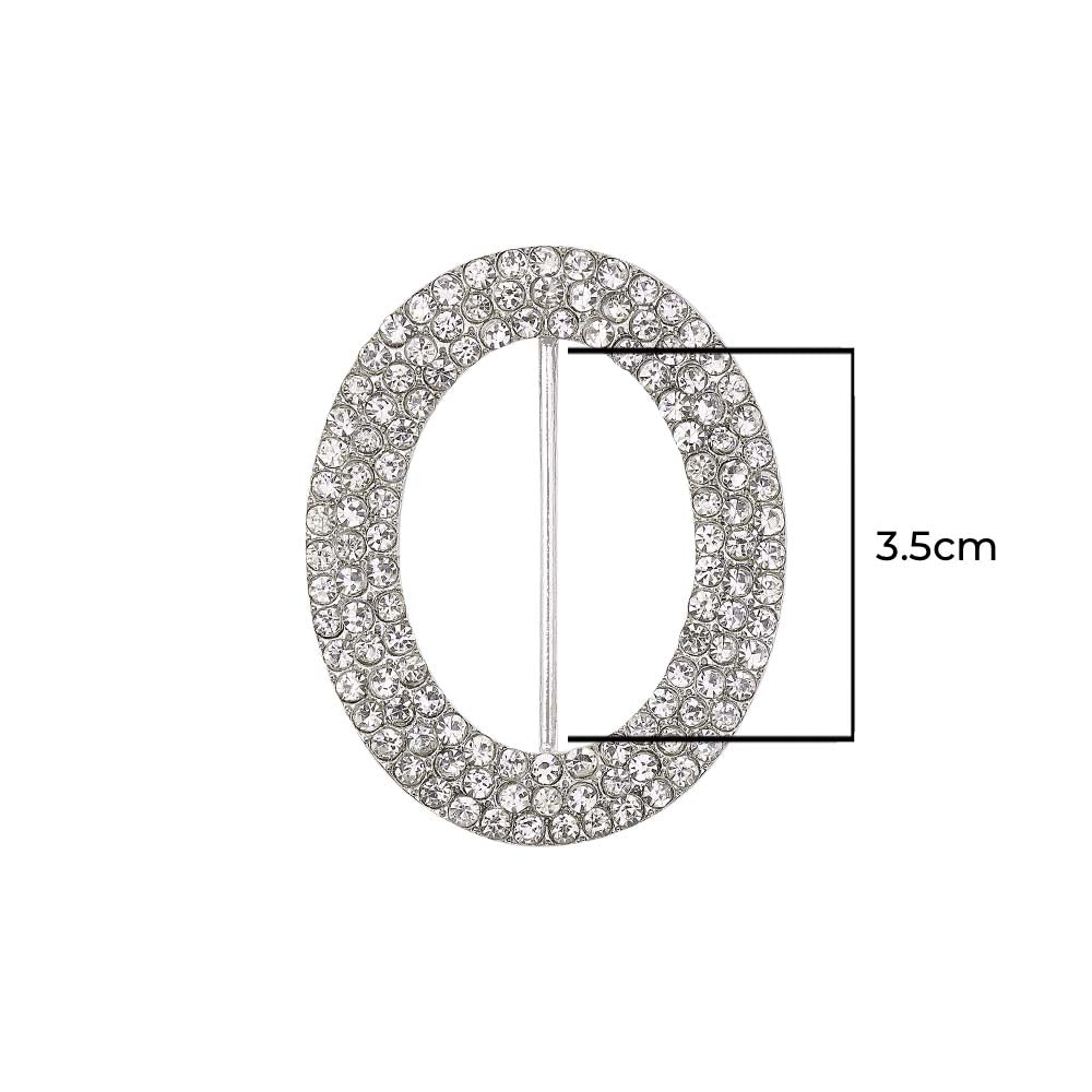 Dazzling Glamour Looking Shiny Diamond Metal Belt Buckle