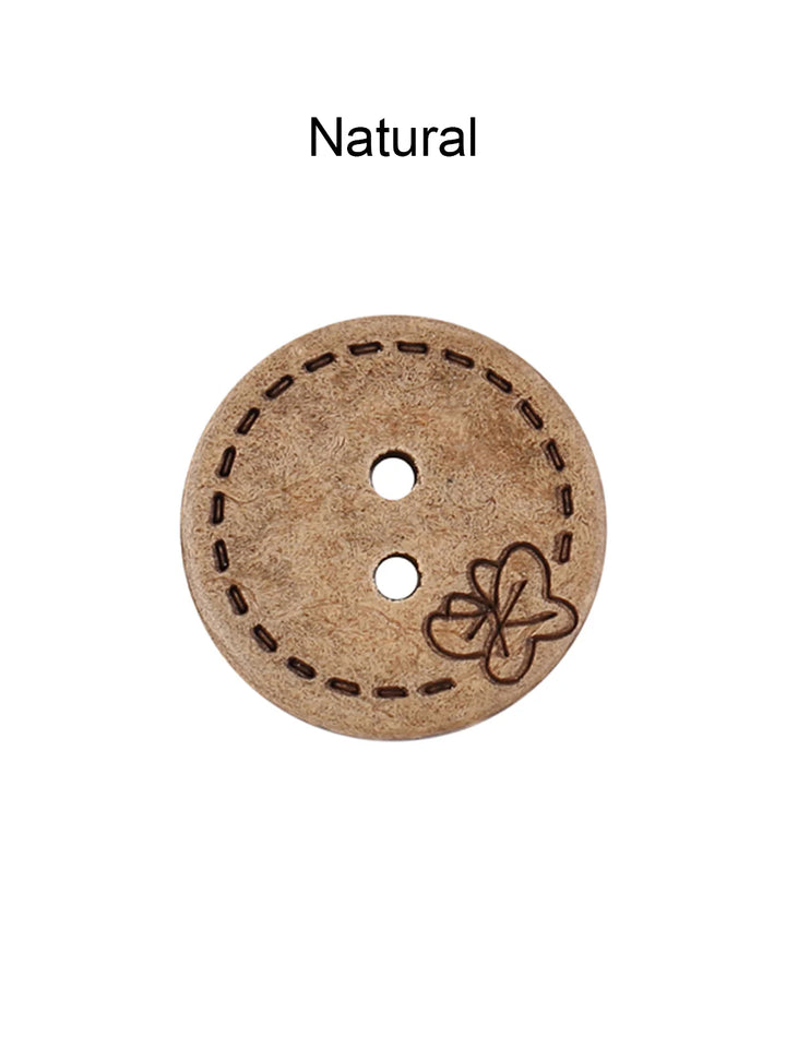 Cutting Lines Edge Design Coco 2-Hole Buttons