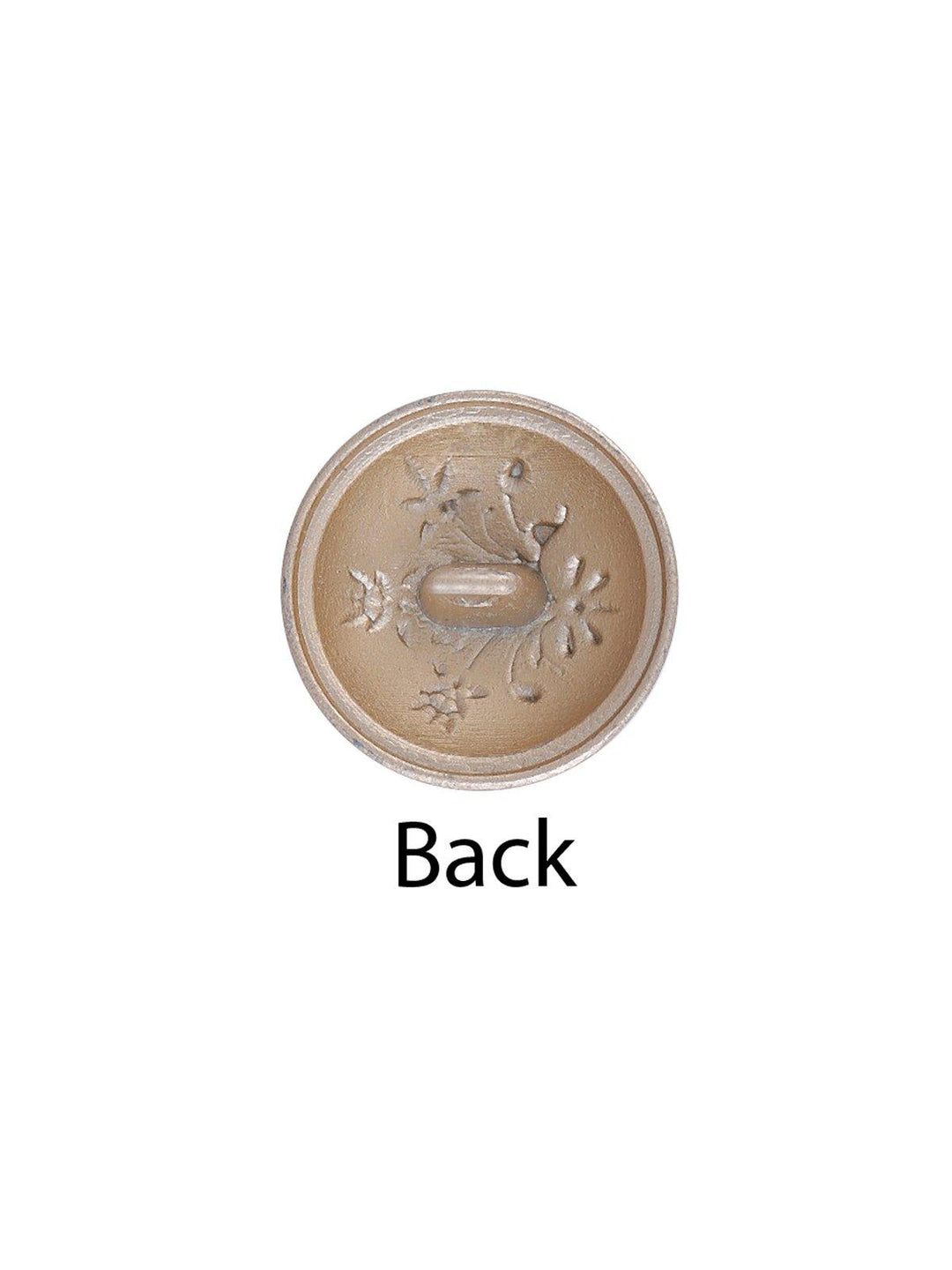 Elegant Round Shape Engraved Design Lamination Shank Metal Button - Jhonea Accessories