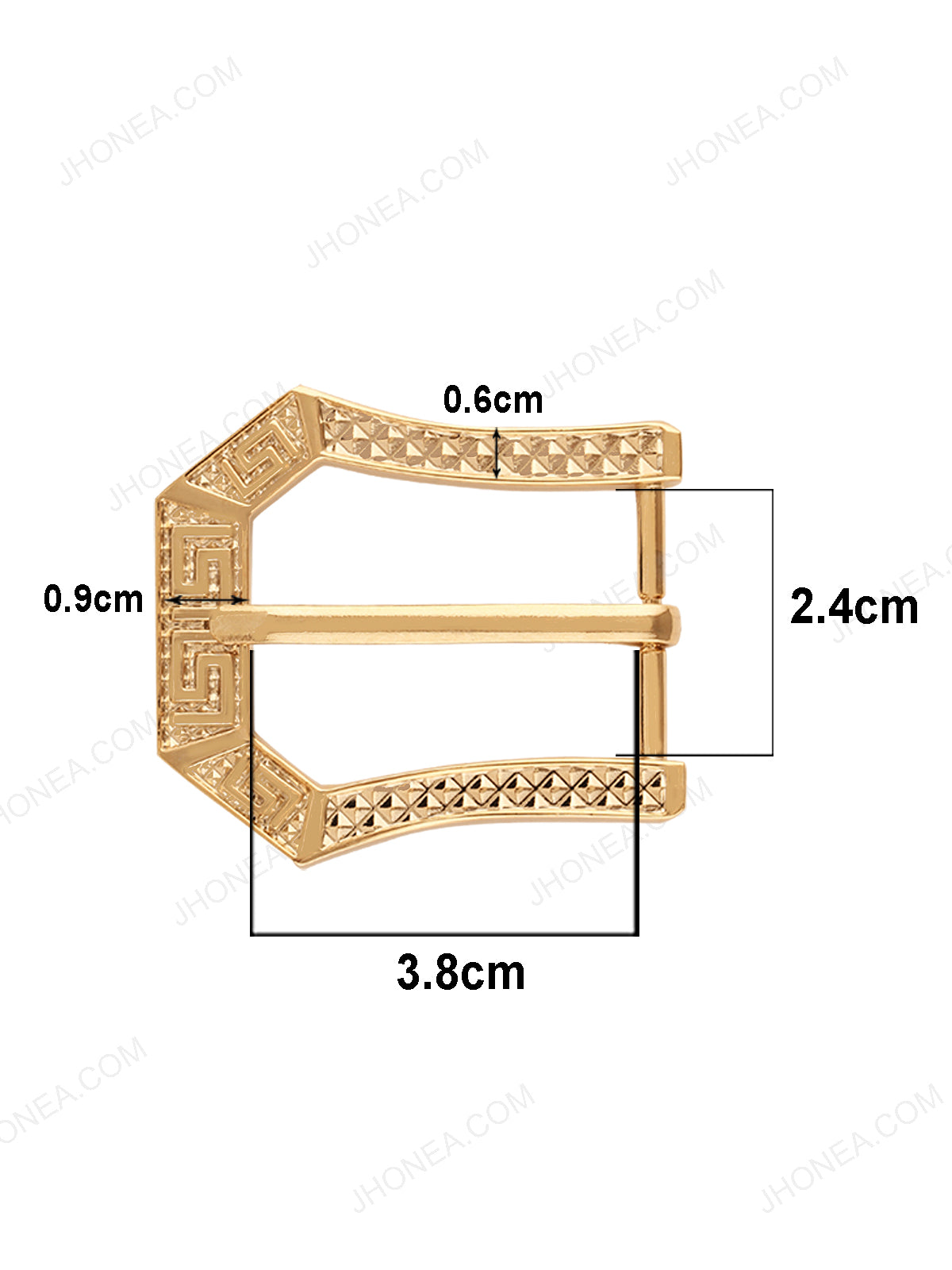 Shiny Engraved Design Fancy Frame Belt Buckle
