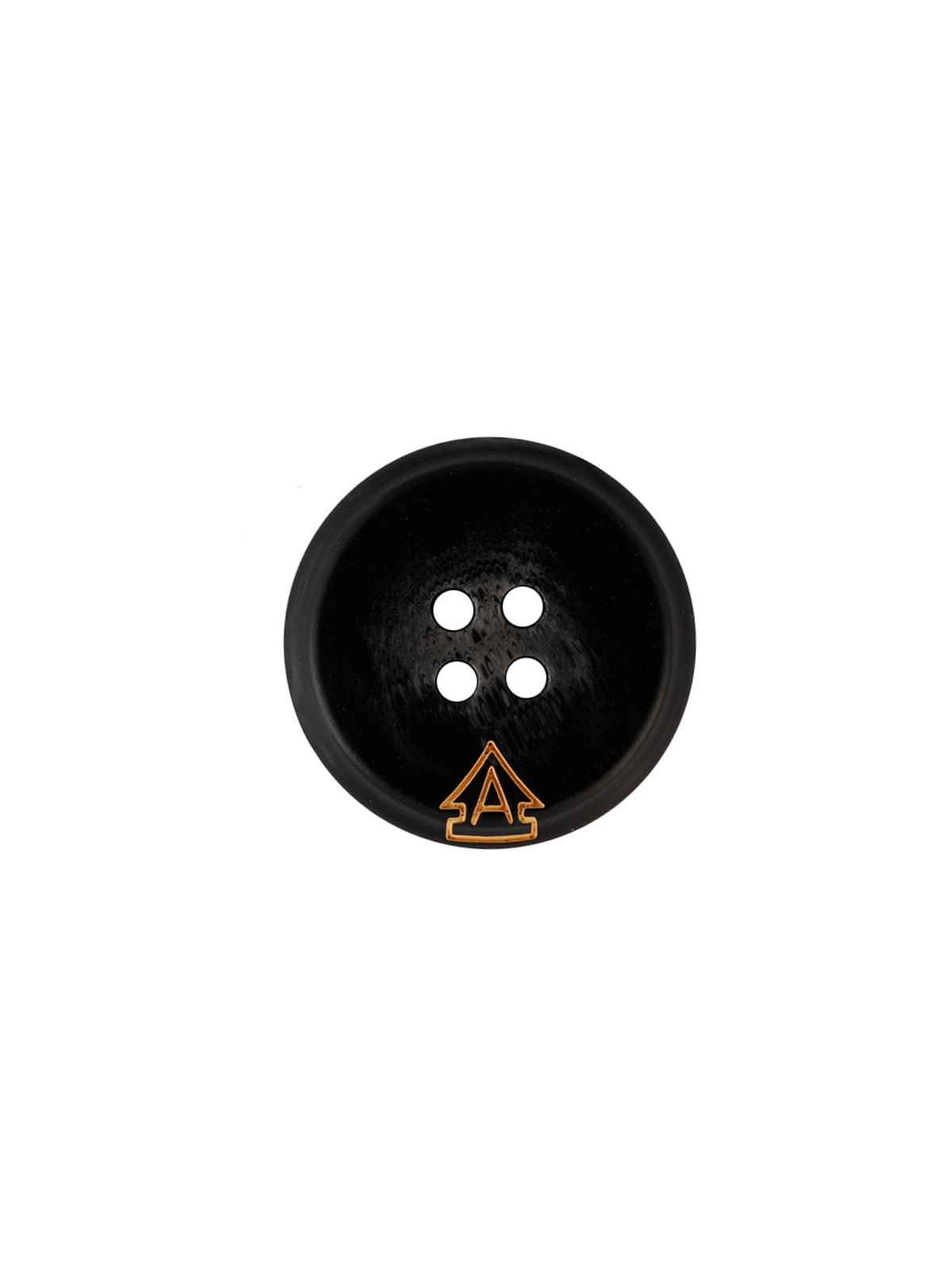 Black Round Shape 4-Hole Sewing Blazer/Coat Button