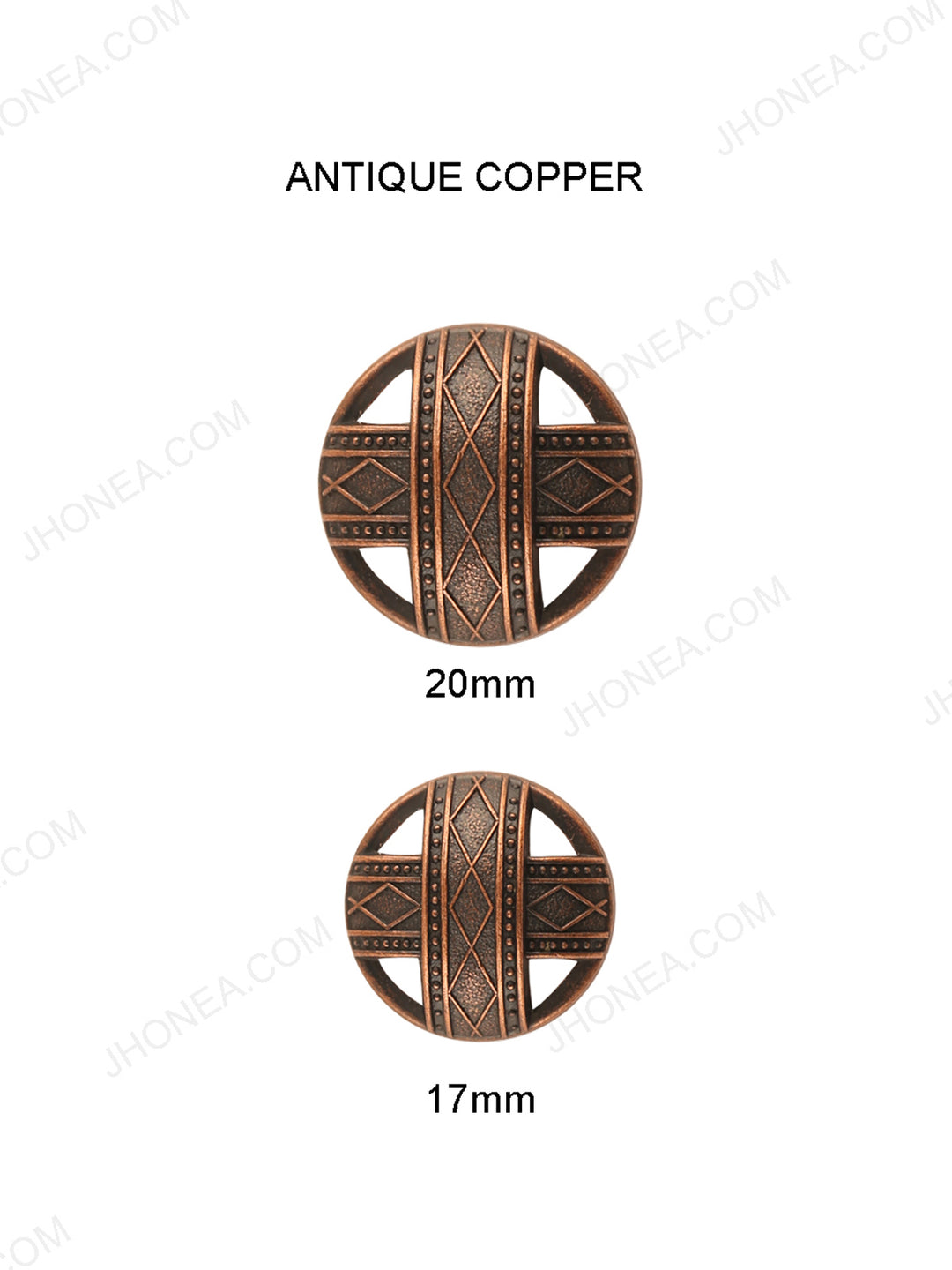 Historic Design Antique Copper Bandhgala Button