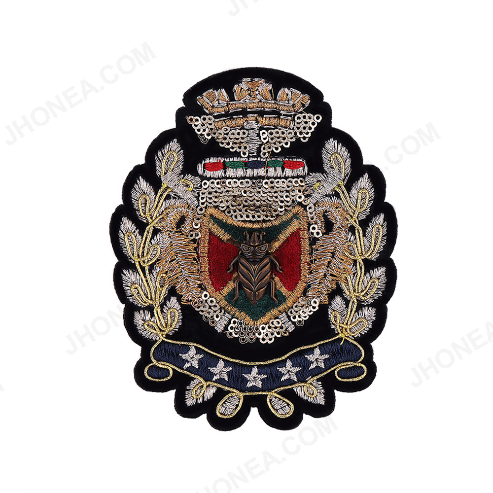 Royal Crest Design Patch Appliqués for Blazers/Shirts