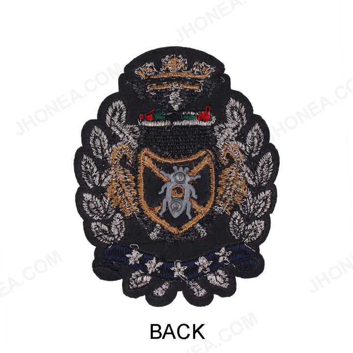 Royal Crest Design Patch Appliqués for Blazers/Shirts
