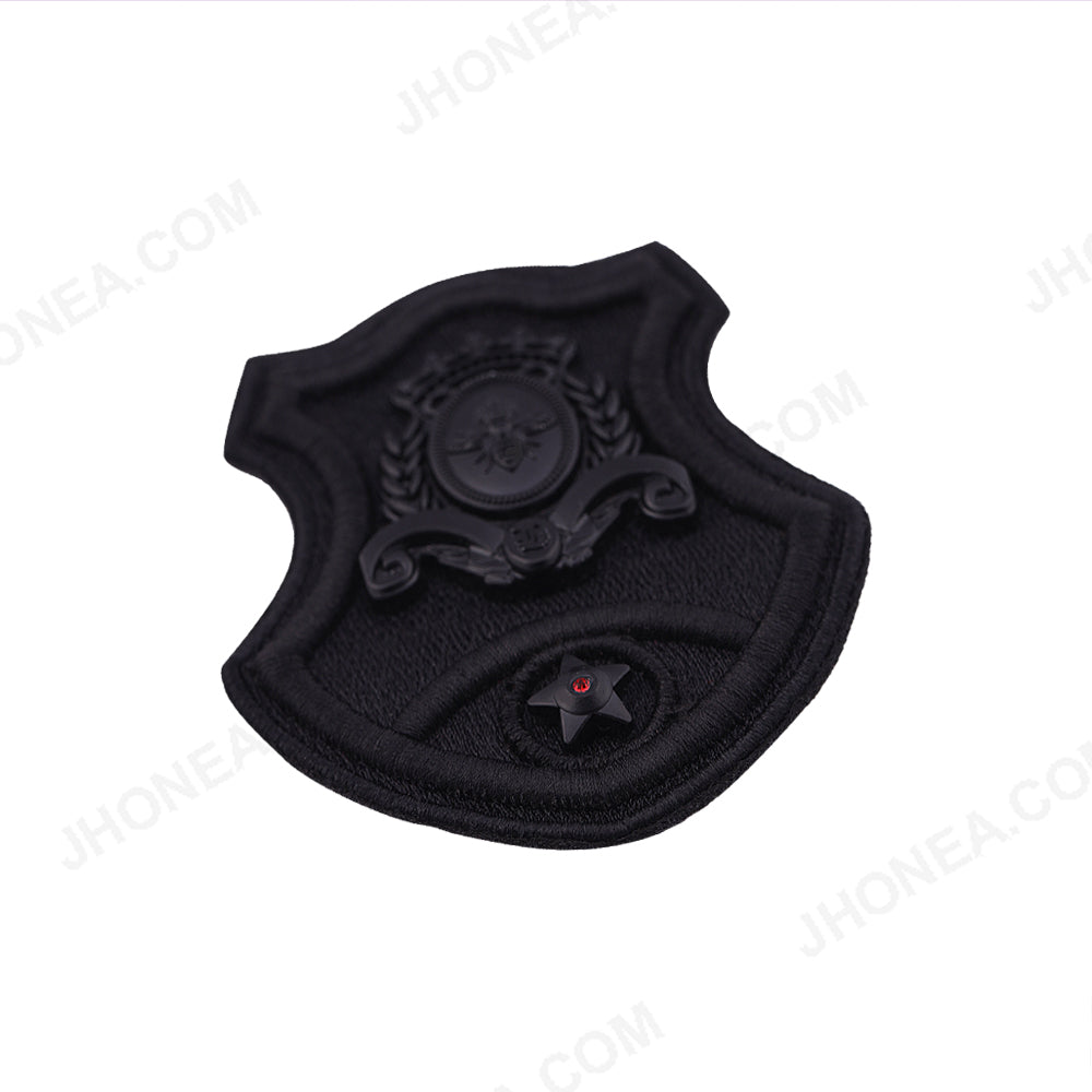 Black Royal Badge Patch for Mens Clothing