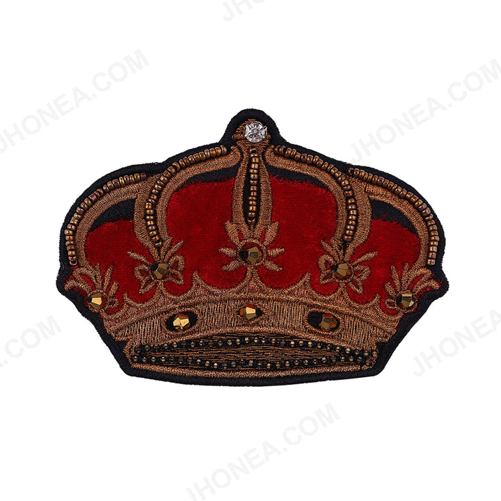 Embroidery Crown Patch for Men/Women/Kids Clothing
