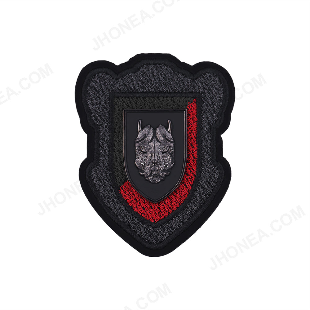 Exquisite Embroidery Patch with Metal Detail