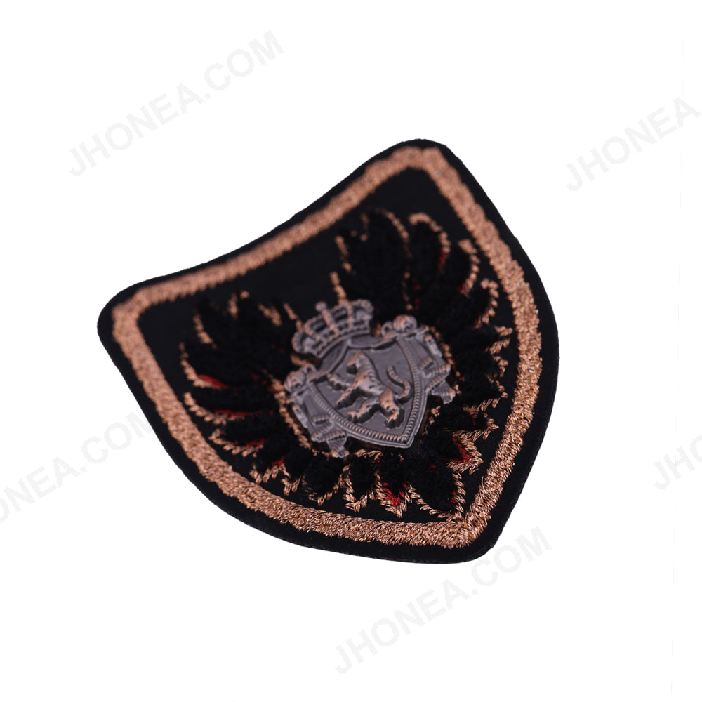 Royal Metal Badge Design Texture Patch for Designer Jackets