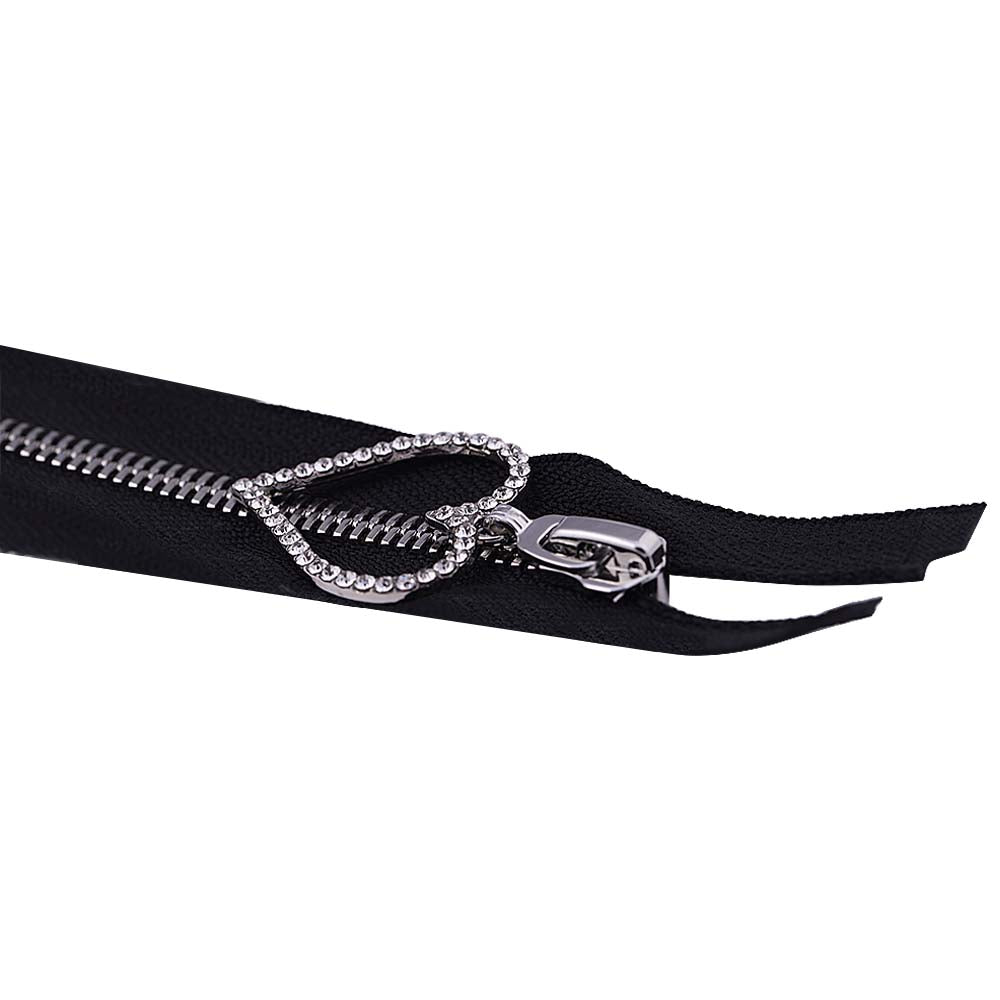 #5 Heart Shape Diamond Runner Fashionable Zipper for Clothing