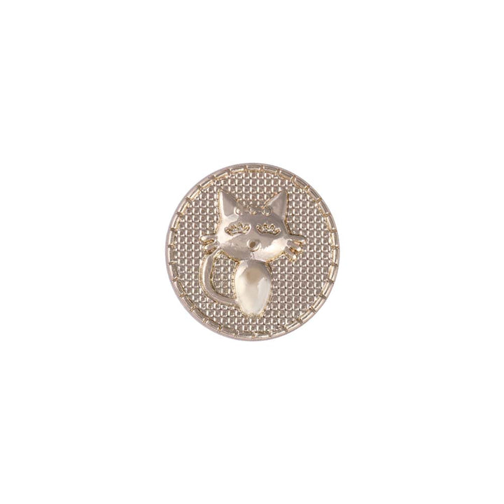 Decorative Shiny Gold 12mm (20L) Metal Buttons for Clothing