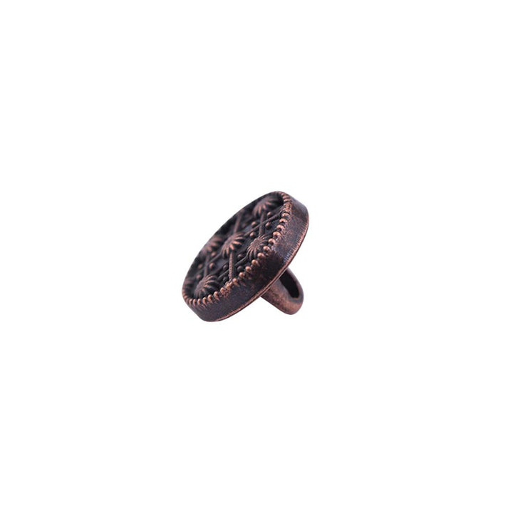 Round Shape Engraved Design Kurta Metal Buttons