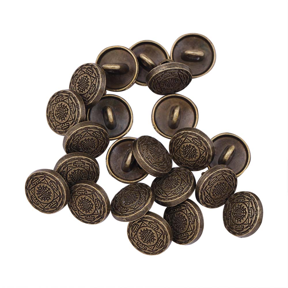 Round Shape Celtic Design Kurta Metal Buttons