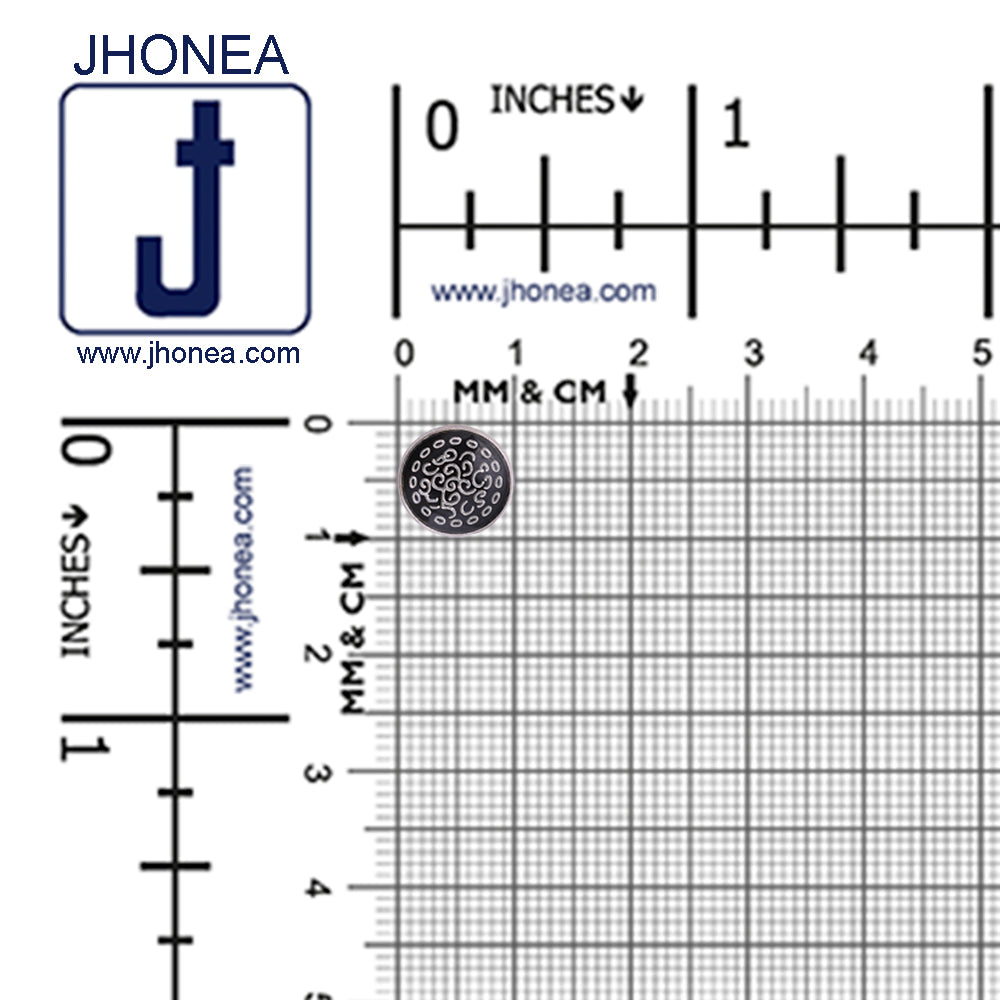Designer Round Shape Lamination Kurta Metal Buttons