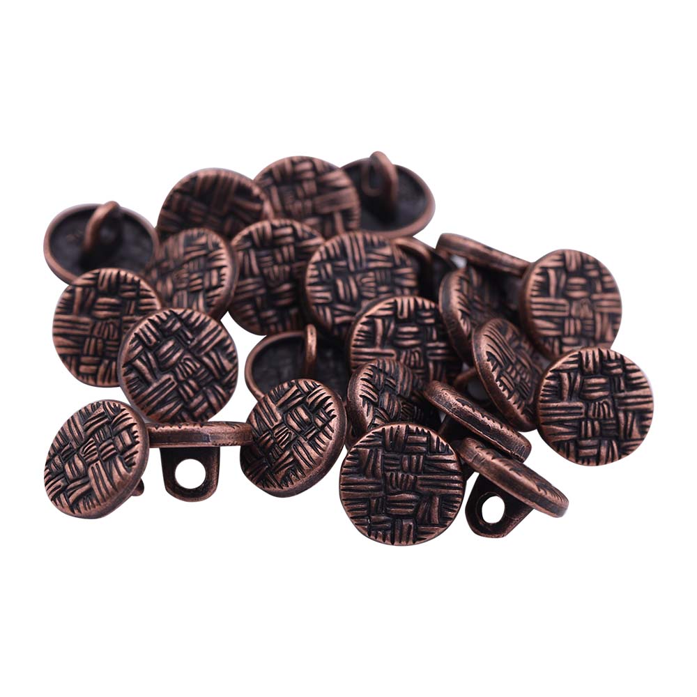 Round Shape Checks Engraved Design Kurta Metal Buttons