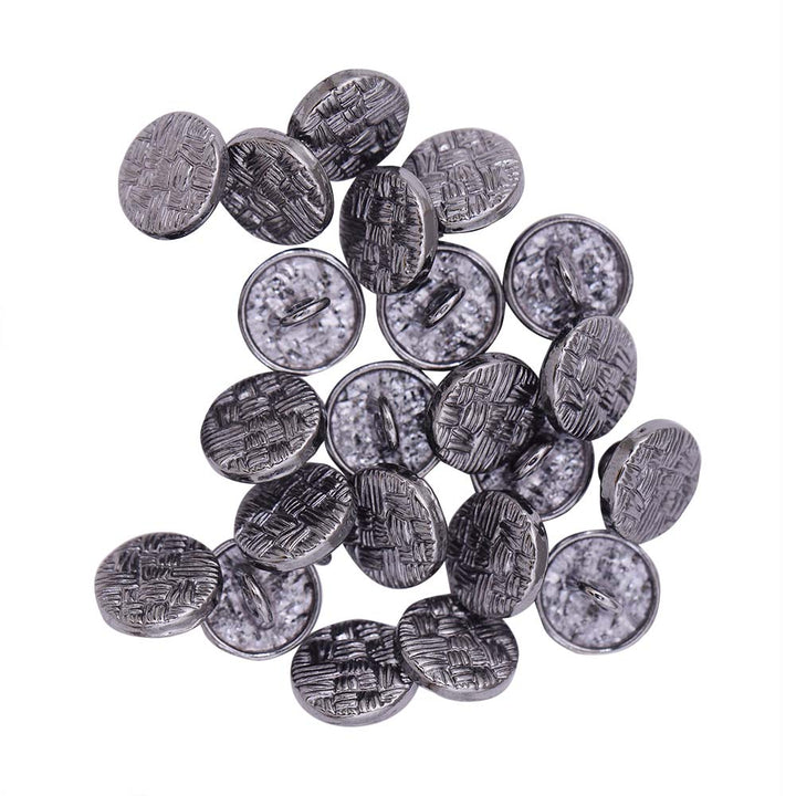 Round Shape Checks Engraved Design Kurta Metal Buttons