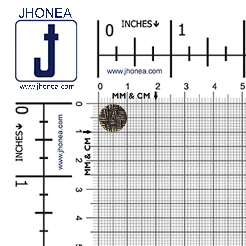 Round Shape Checks Engraved Design Kurta Metal Buttons