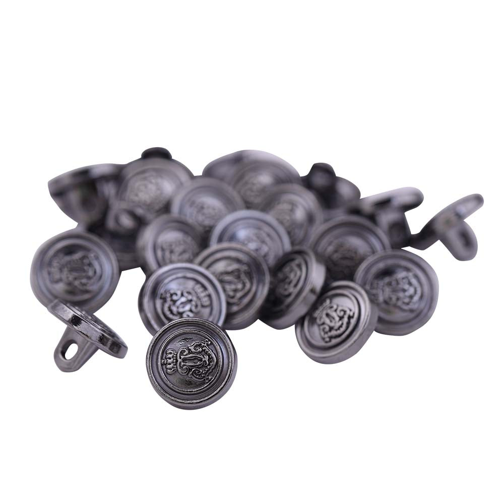 Round Shape Logo Engraved Design Kurta Metal Buttons