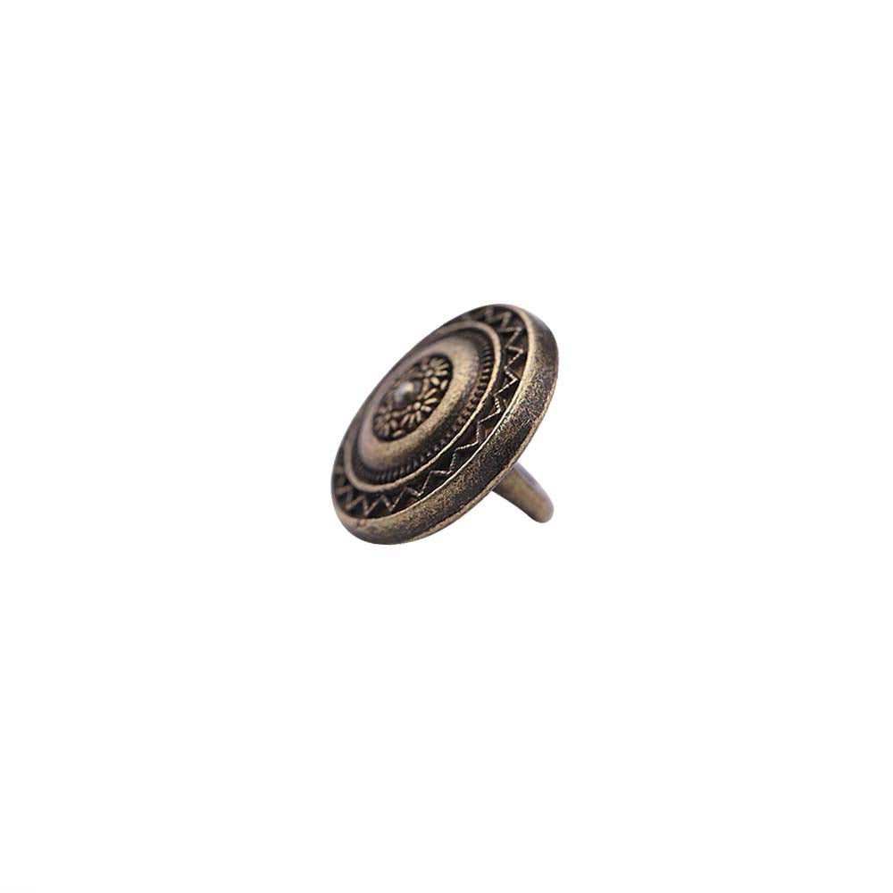 Round Shape Downhole Engraved Design Kurta Metal Buttons
