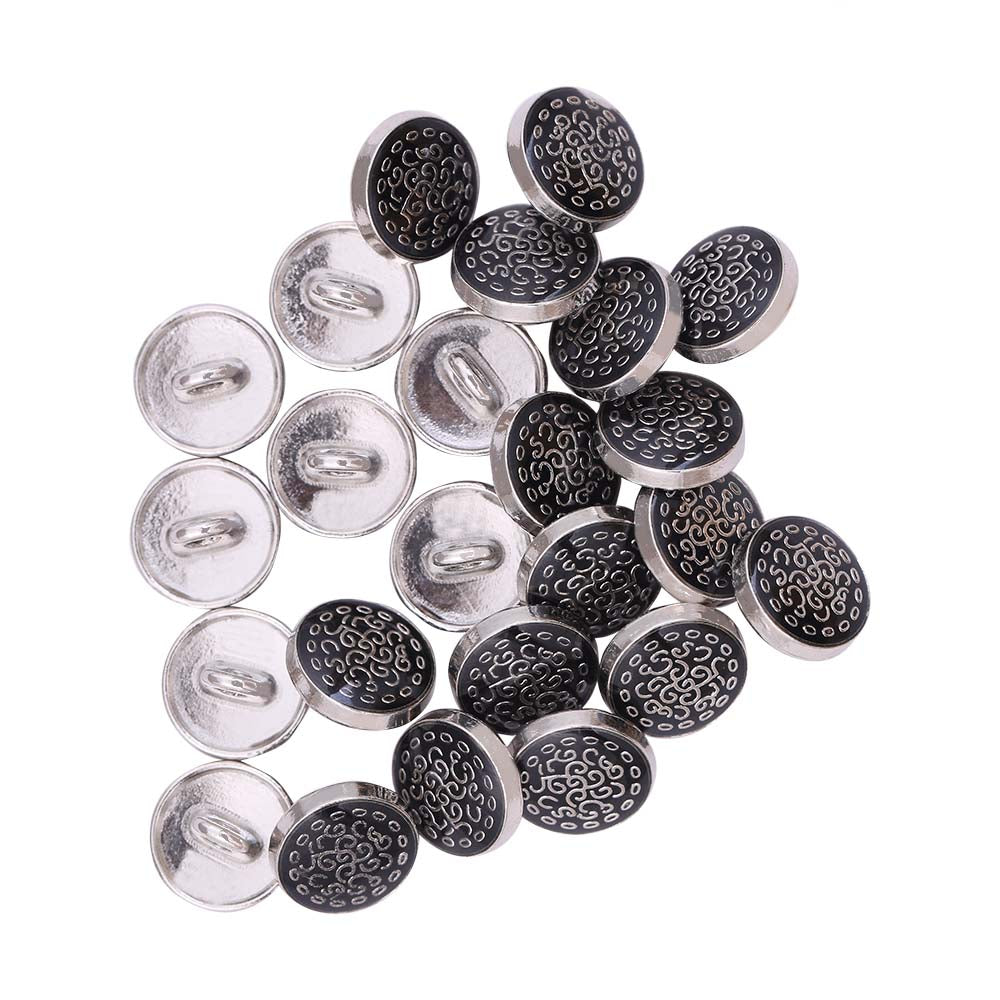 Designer Round Shape Lamination Kurta Metal Buttons