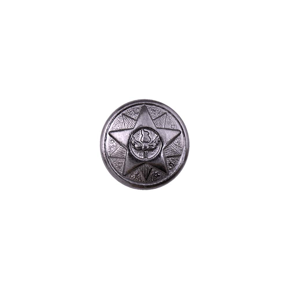 Round Shape Star Design Loop Metal Buttons for Shirts/Kurta