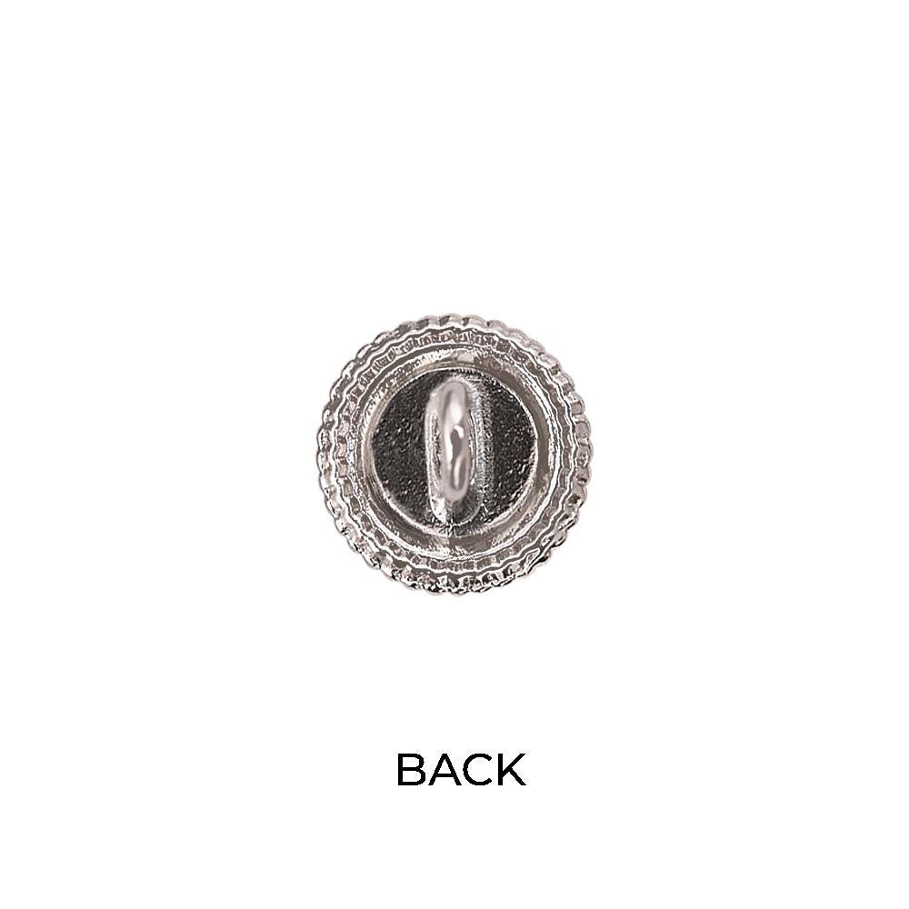 Round Shape Shiny Decorative Pearl Metal Buttons for Dresses