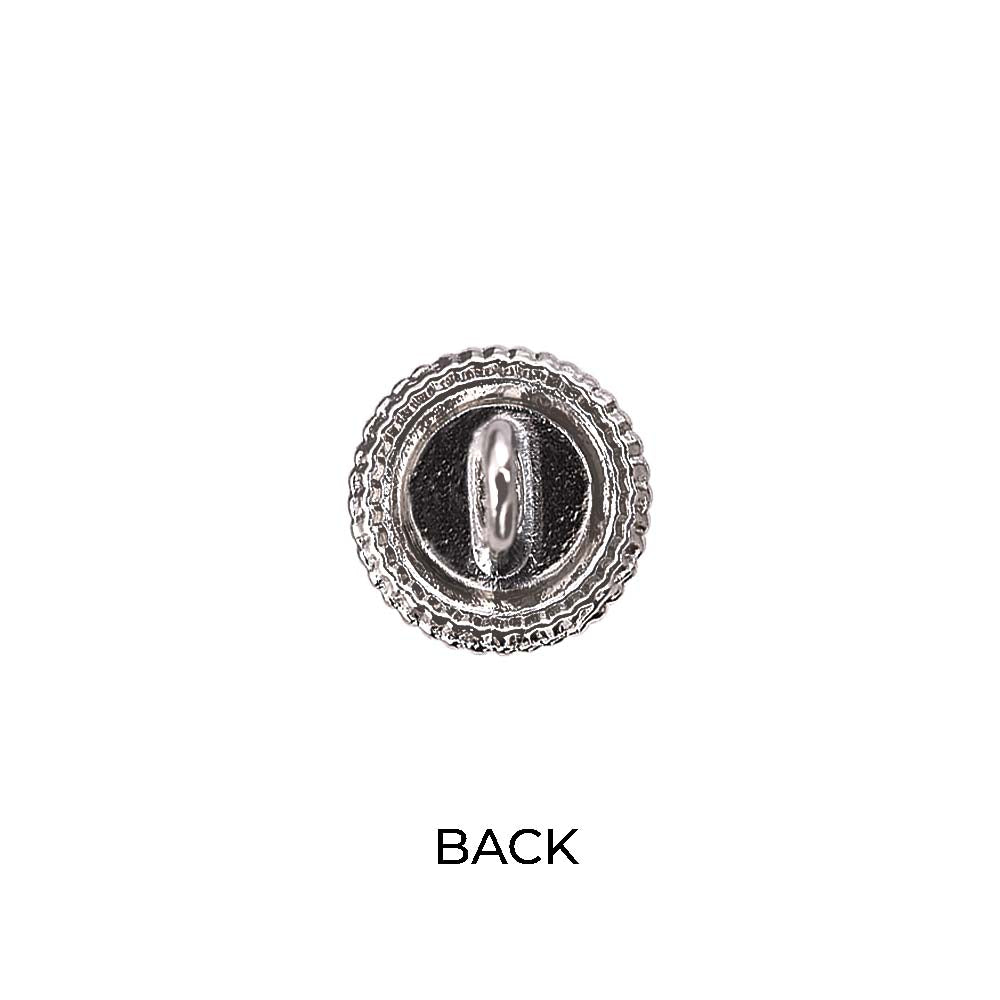 Round Shape Shiny Decorative Pearl Metal Buttons for Dresses