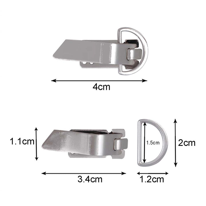 Classic Openable Clip Lock with D Ring for Coats/Blazers/Jackets