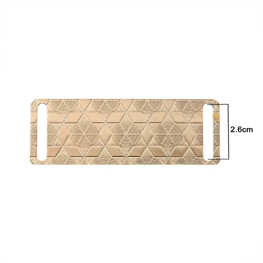 Small Rectangle Star Texture Design Metal Plate for Clothing