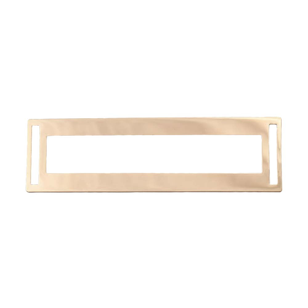 Geometric Rectangle Shape Classic Metal Plate for Suits/Blazers