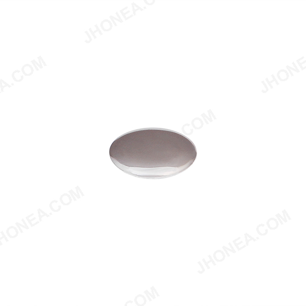 Shiny Silver Plain Smooth Surface Round Shape Hot fix